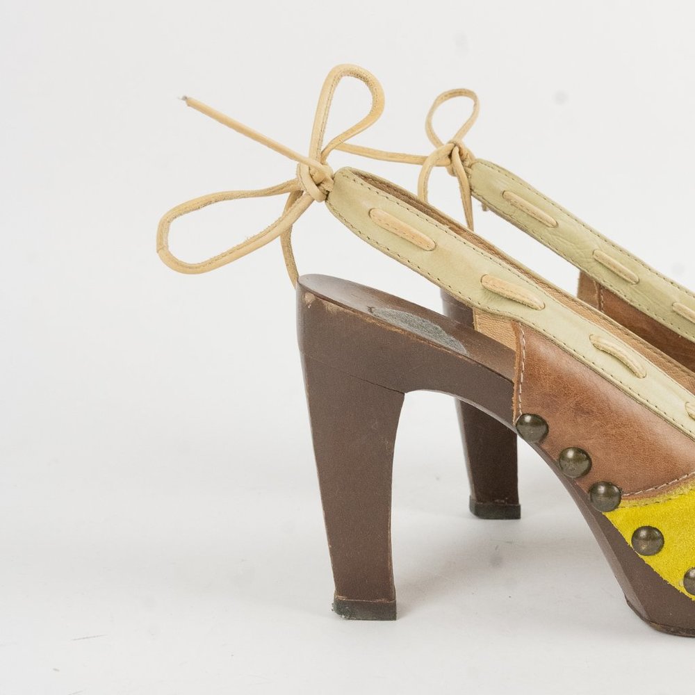 Marni Peep-Toe Slingback Clogs - Picture 5 of 6